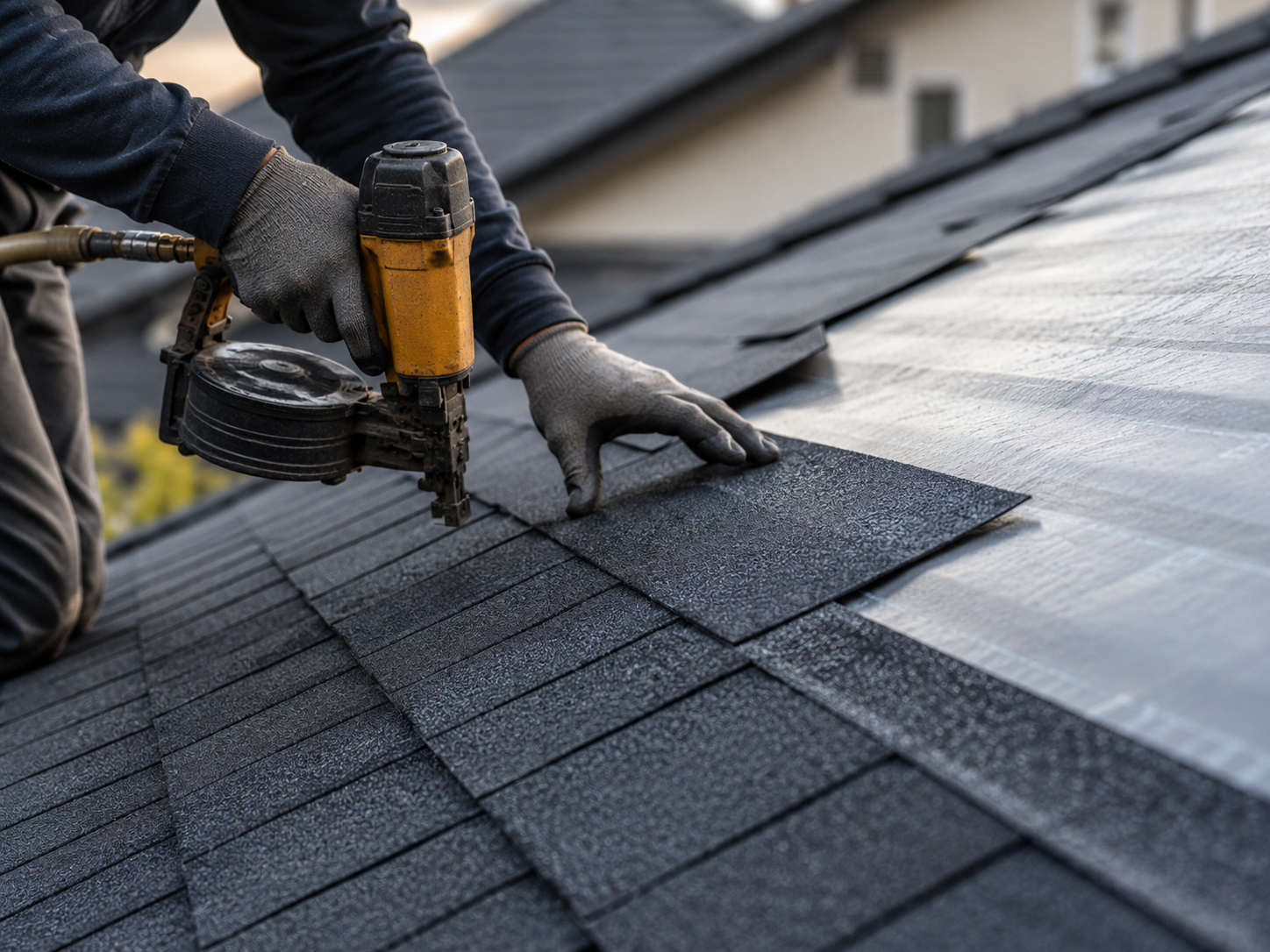 Colorbond roof sheeting installation on Brisbane home